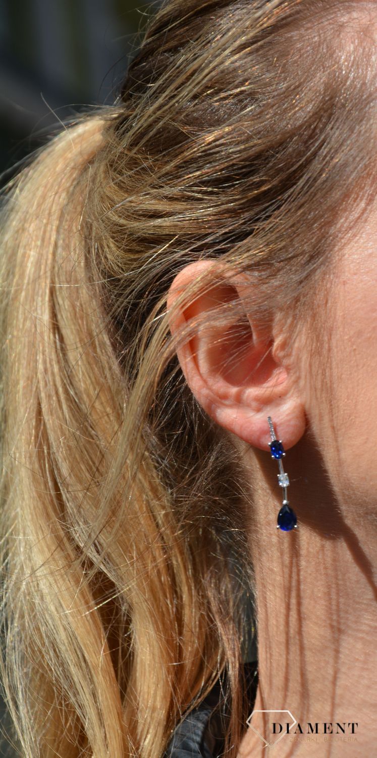 Kolczyki długie z srebrna Dall'Acqua. Kolczyki srebrne w Sklepie z Biżuterią zegarki-diament.pl.Piękna i Elegancka Kolczyki dla Kobiet.Prawdziwe Srebro.11.jpg